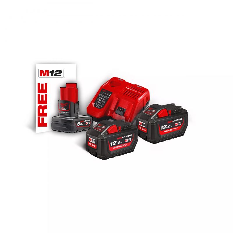 M18 NRG-122 Энерго-комплект 18В, акк. 2х12.0 Ач. з/у.