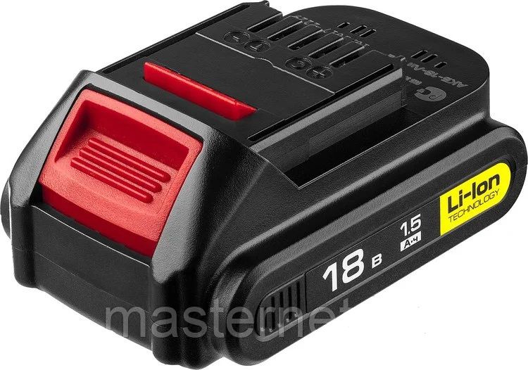 Аккумуляторная батарея 18В, 1х2.5 Ач, Lithium-Ion, индикация зар