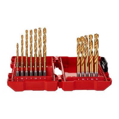 48894759 Набор сверл по металлу HSS-G Tin Red Hex - 10 шт.