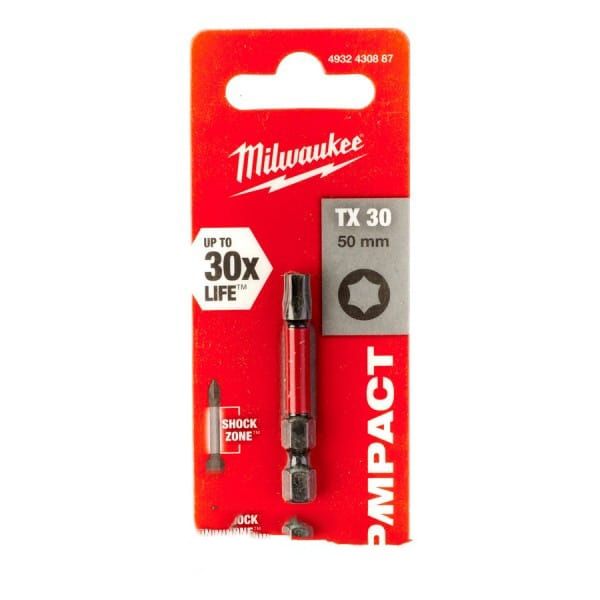 Биты Torx TX 30 - 50 мм. 1 шт. Shockwave Impact Duty