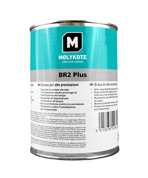 MOLYKOTE® BR2 PLUS MоS₂ + графит литиевая пластичная смазка с широким диапазоном температур 400 гр